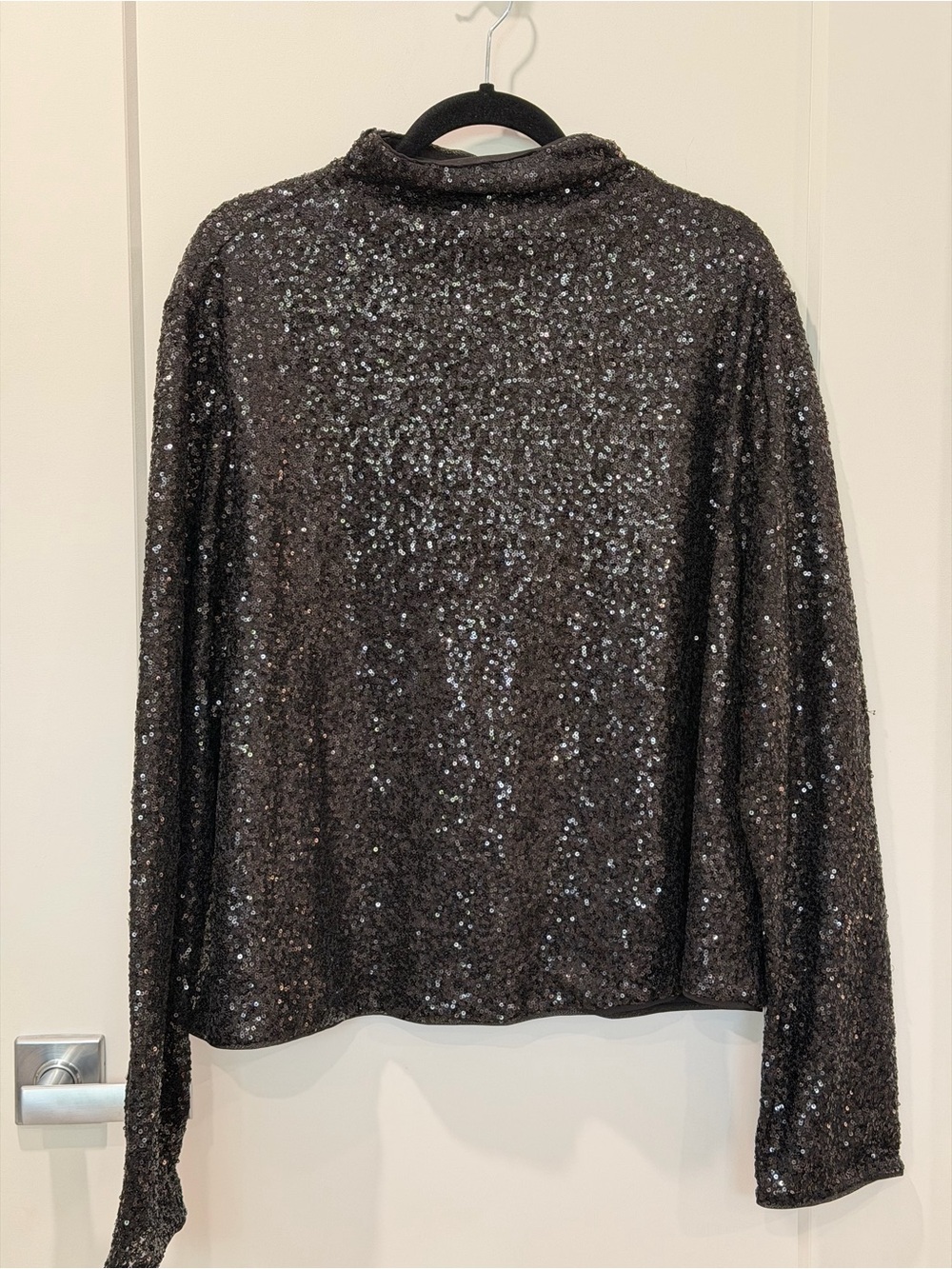 H&M | Black Sequin Top